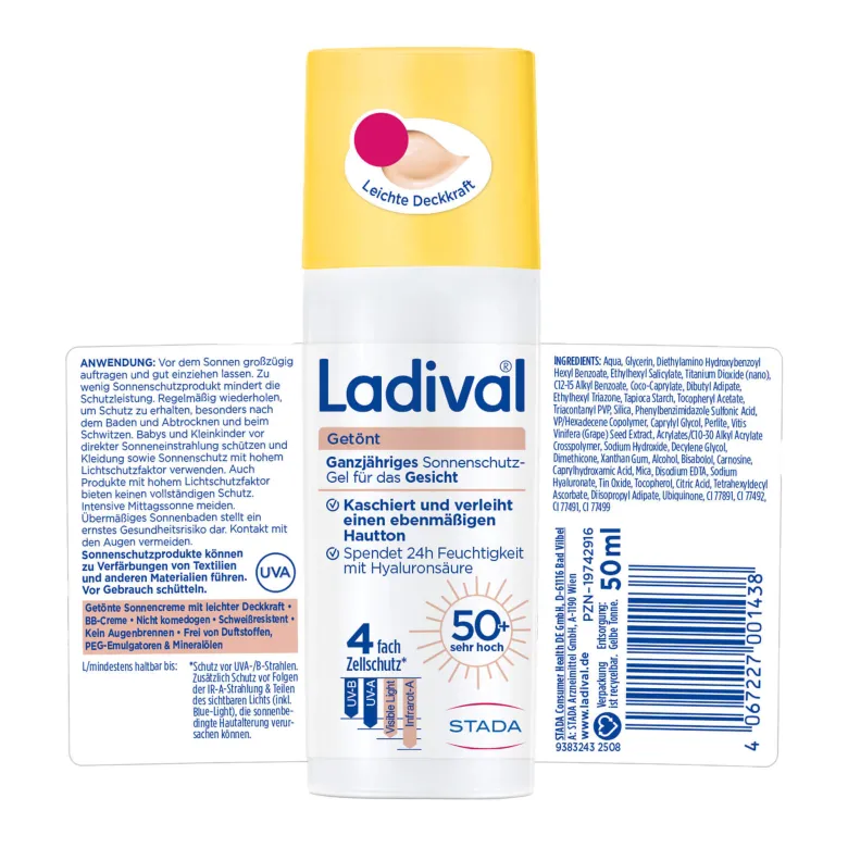 Ladival Getönt Sonnenschutz-Gel LSF50+, 50 ml
