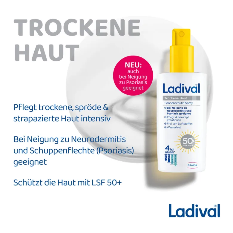 Ladival Trockene Haut Sonnenschutz-Spray LSF 50+, 150 ml