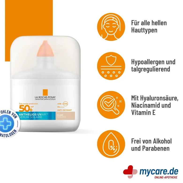 La Roche Posay Anthelios UV Air Serum Getönt (Hell) LSF 50+, 50 ml