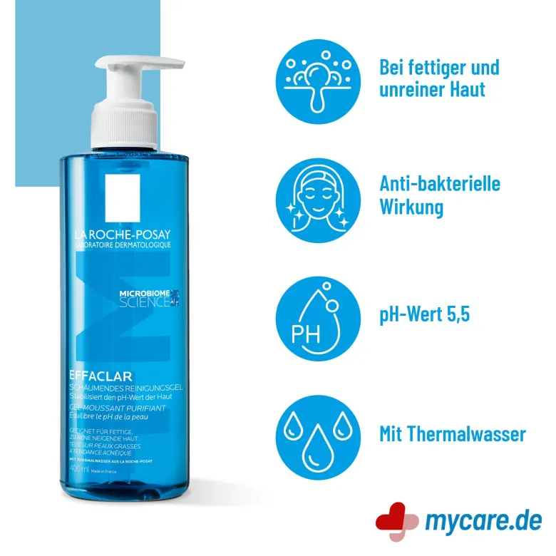 La Roche Posay Effaclar Schäumendes Reinigungsgel, 400 ml
