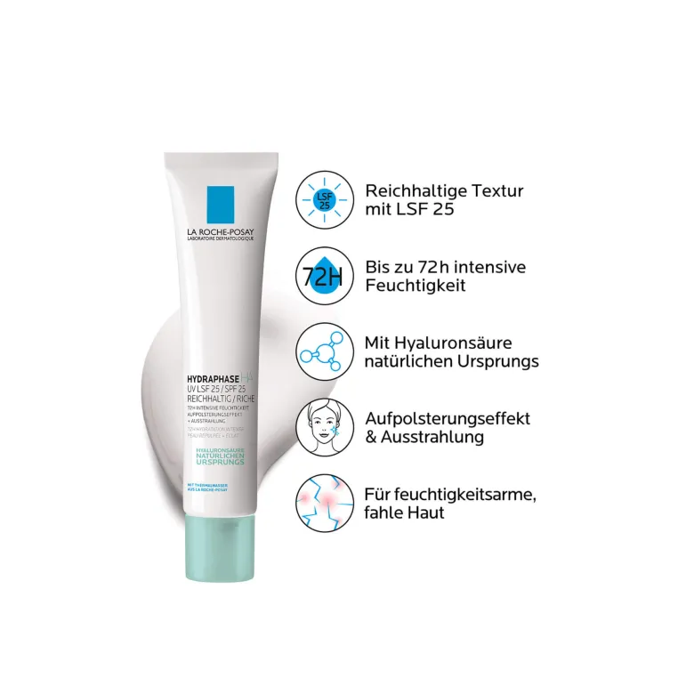 La Roche Posay Hydraphase HA UV Reichhaltige Tagescreme, 40 ml
