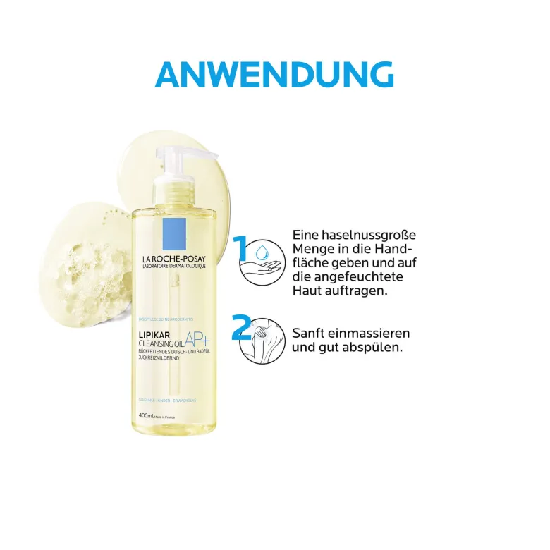 La Roche Posay Lipikar Dusch- und Badeöl AP+, 400 ml