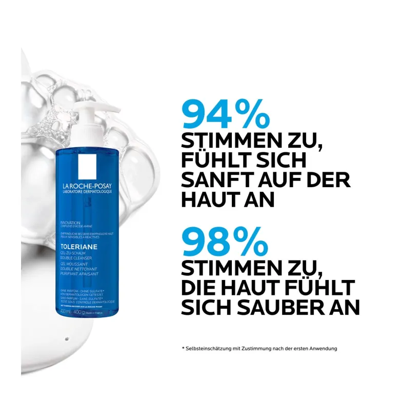La Roche Posay Toleriane Gel-zu-Schaum Double Cleanser, 400 ml
