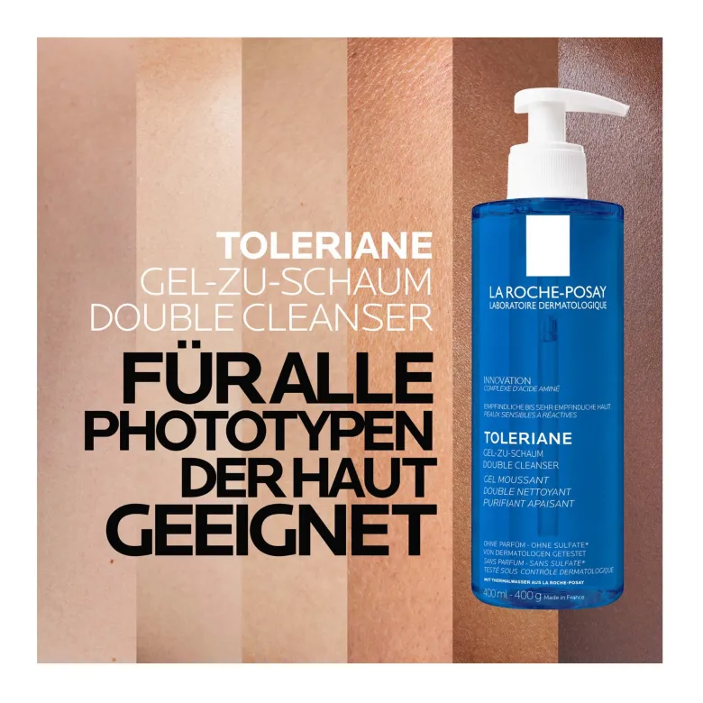 La Roche Posay Toleriane Gel-zu-Schaum Double Cleanser, 400 ml