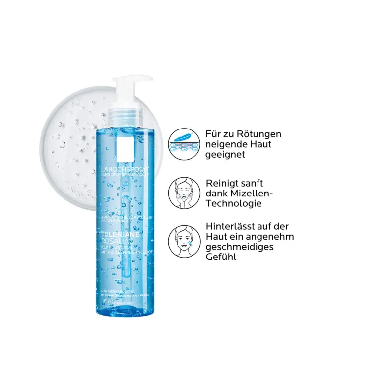 La Roche Posay Toleriane Rosaliac Reinigungsgel, 195 ml