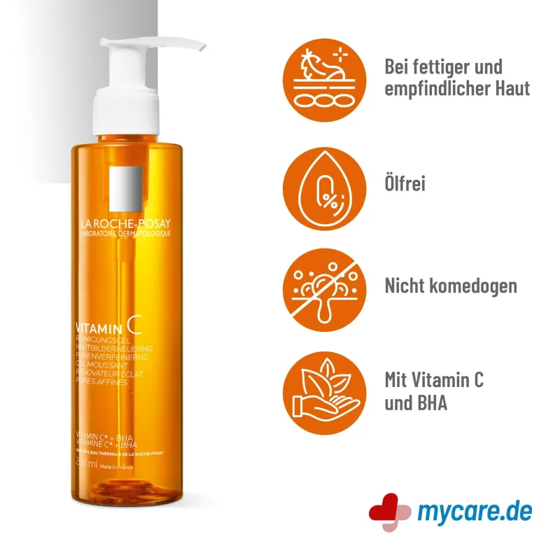 La Roche Posay Vitamin C Klärendes Reinigungsgel, 200 ml