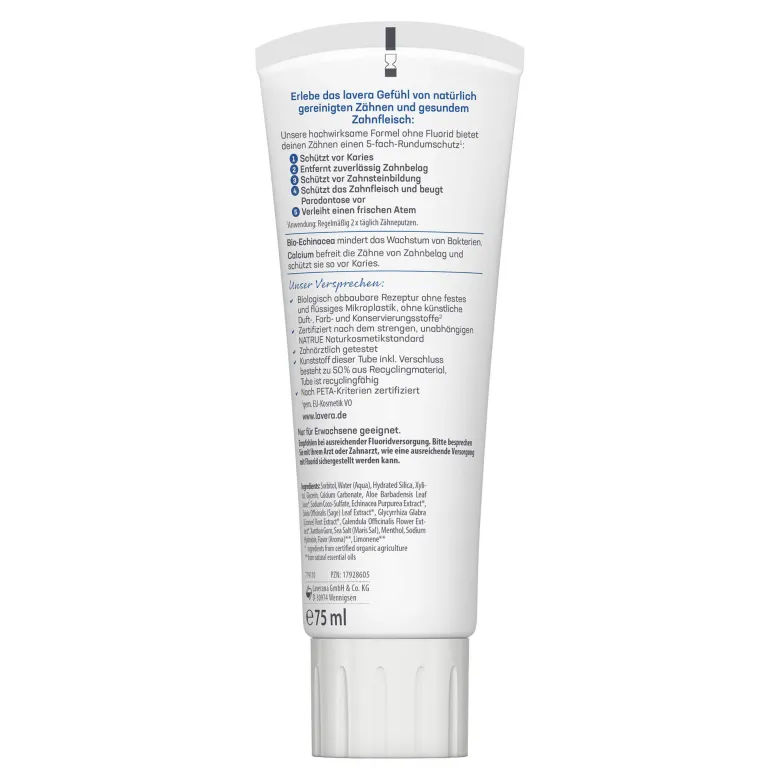 Lavera Zahncreme Complete Care fluoridfrei, 75 ml
