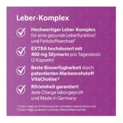 Leber-Komplex+Mariendistel+Artischocke+Cholin Kapseln, 120 St