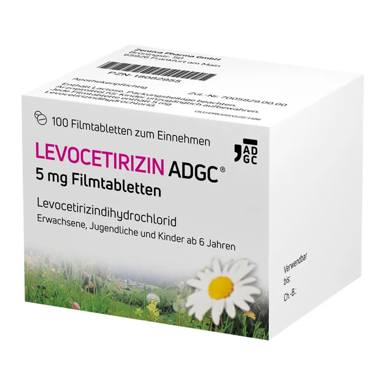 Levocetirizin Adgc 5 mg Filmtabletten, 100 St