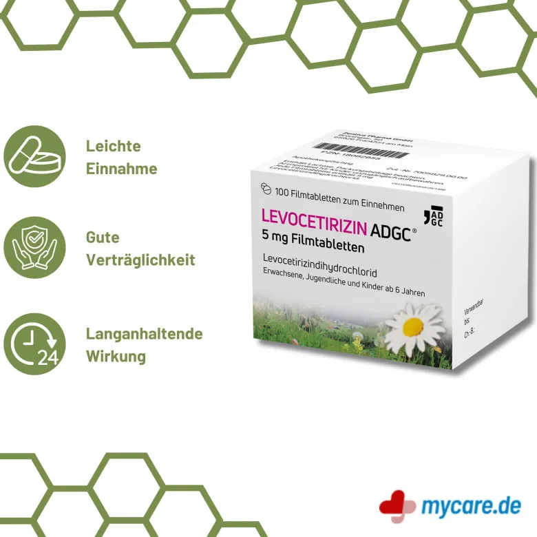Levocetirizin Adgc 5 mg Filmtabletten, 100 St