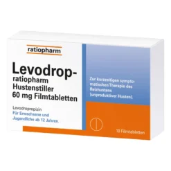 Levodrop-ratiopharm Hustenstiller 60 mg Filmtabletten, 10 St
