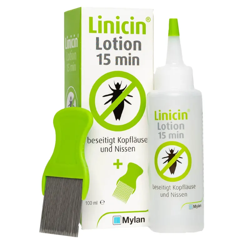 Linicin Lotion 15 Min mit Läusekamm, 100 ml
