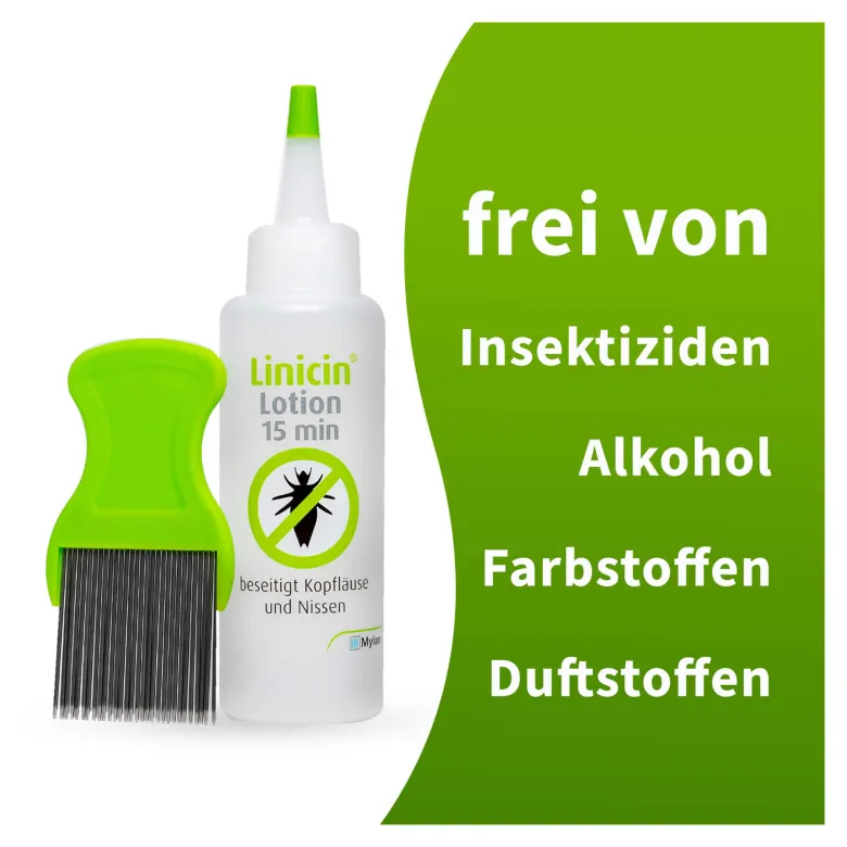 Linicin Lotion 15 Min mit Läusekamm, 100 ml