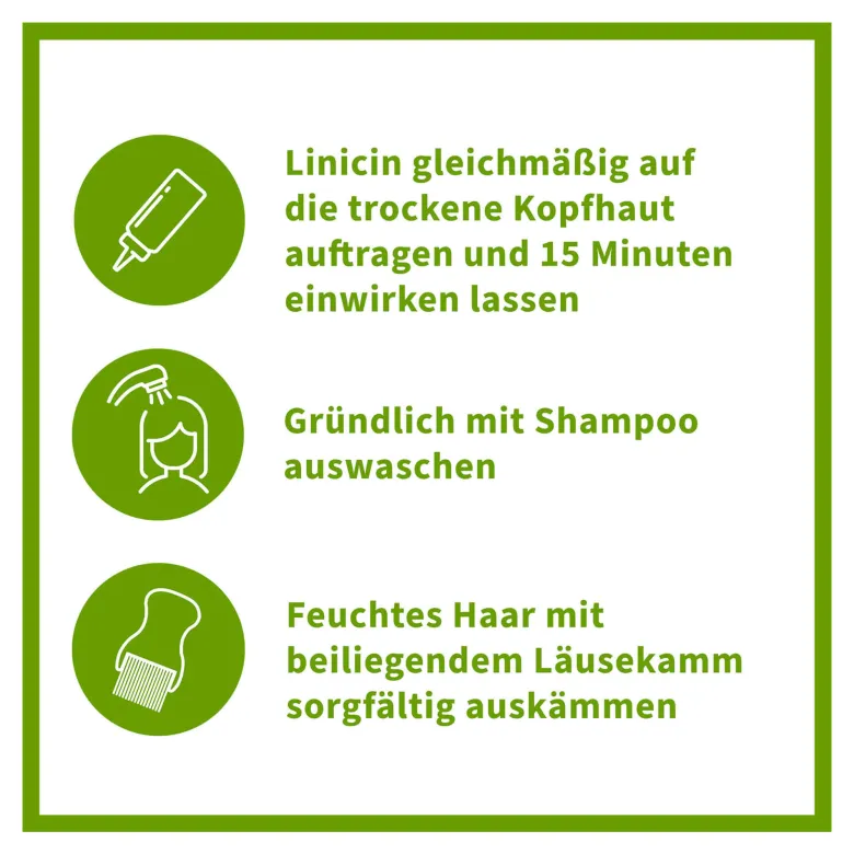 Linicin Lotion 15 Min mit Läusekamm, 100 ml