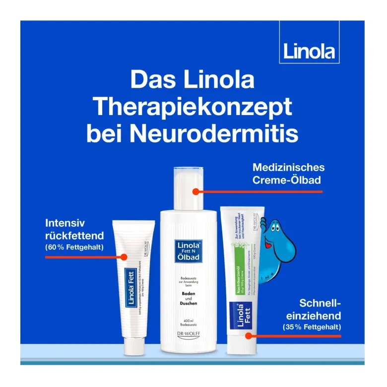 Linola Fett Nachtkerzenöl 20 g/100 g Creme, 100 g