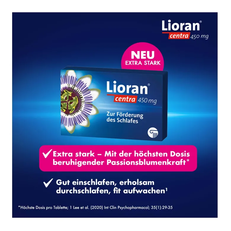 Lioran centra 450 mg bei Ein- und Durchschlafstörungen, 20 St