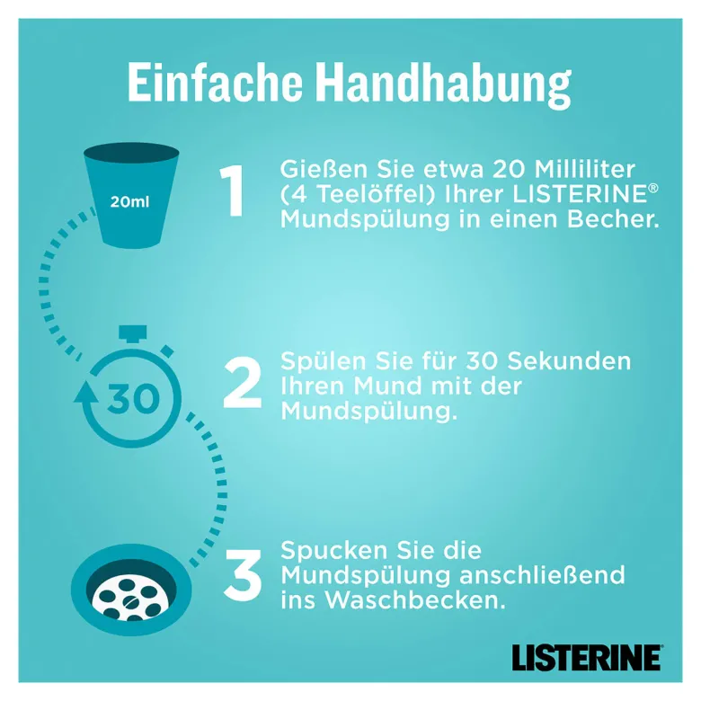 Listerine Mundspülung Cool Mint Mild, 500 ml