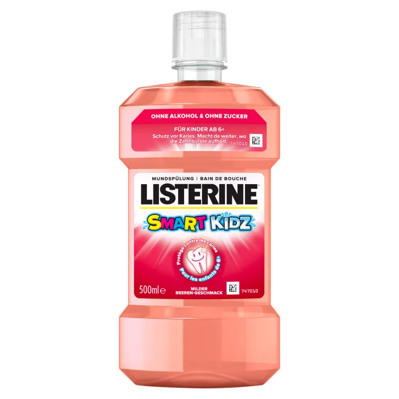 Listerine Mundspülung Smart Kidz Mild Berry, 500 ml