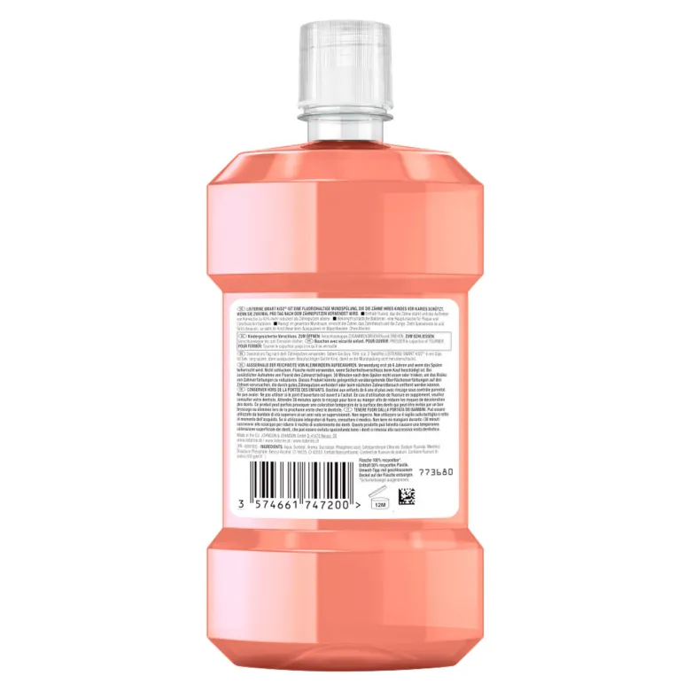Listerine Mundspülung Smart Kidz Mild Berry, 500 ml