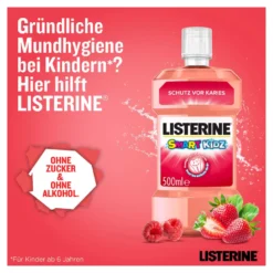 Listerine Mundspülung Smart Kidz Mild Berry, 500 ml