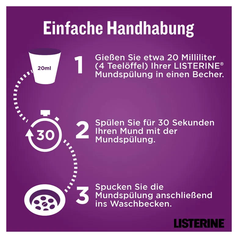 Listerine Mundspülung Total Care Zahn-Schutz, 500 ml