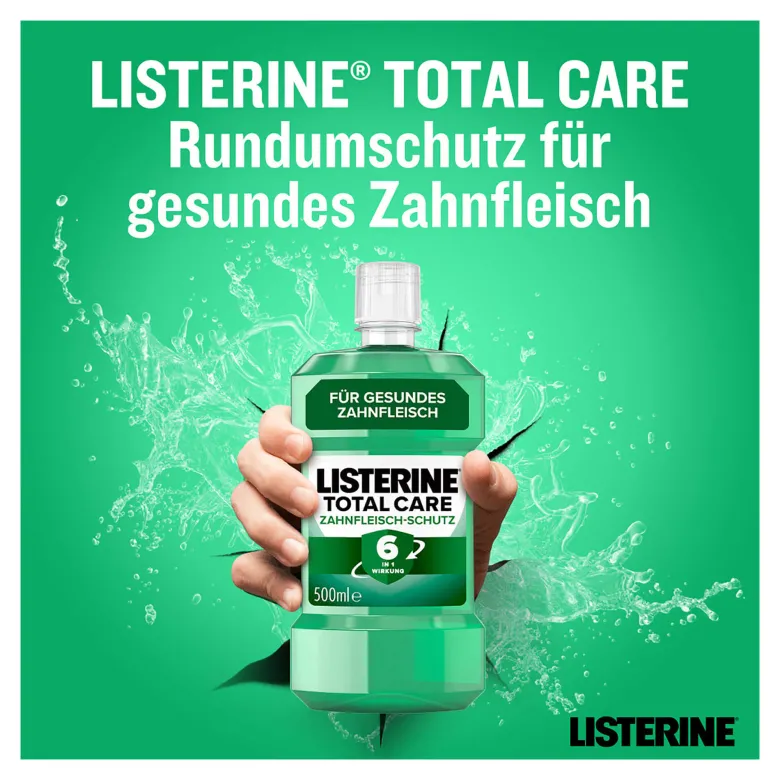 Listerine Mundspülung Total Care Zahnfleisch-Schutz, 500 ml