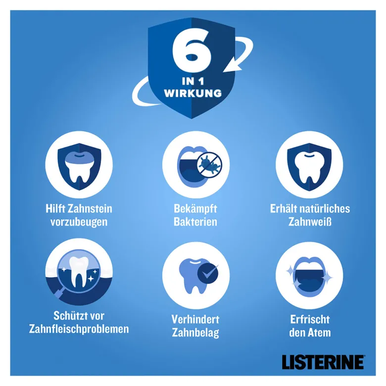 Listerine Mundspülung Total Care Zahnstein-Schutz, 500 ml