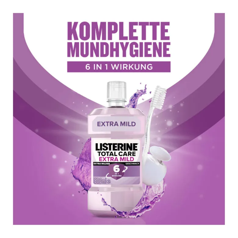 Listerine Total Care Extra Mild Mundspülung, 500 ml