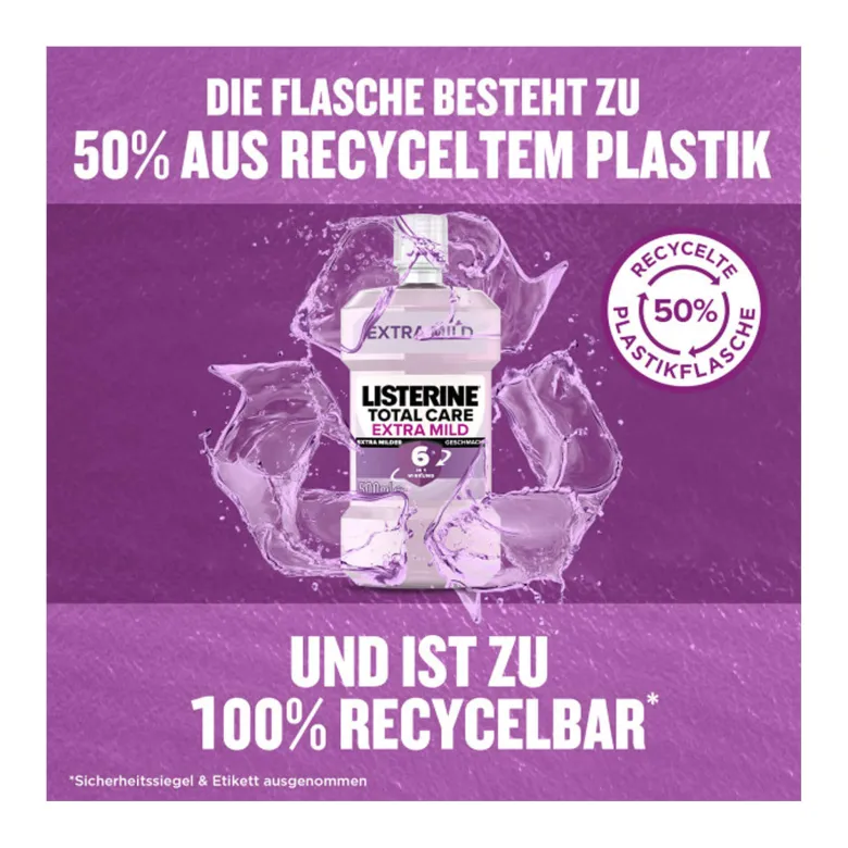 Listerine Total Care Extra Mild Mundspülung, 500 ml