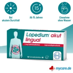 Lopedium akut lingual 2 mg Schmelztabletten, 10 St