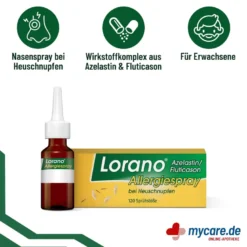 Lorano Azelastin/Fluticason Allergiespray bei Heuschnupfen, 23 g