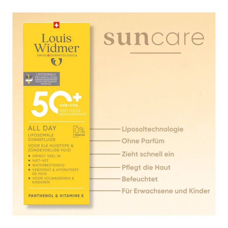 Louis Widmer All Day 50+ unparfümiert, 100 ml