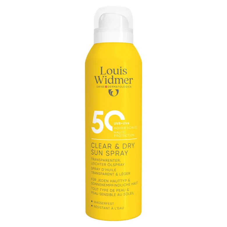 Louis Widmer Clear & Dry Sun Spray 50 unparfümiert, 200 ml