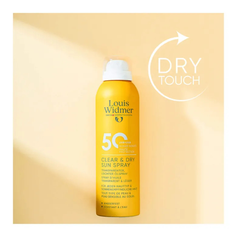 Louis Widmer Clear & Dry Sun Spray 50 unparfümiert, 200 ml