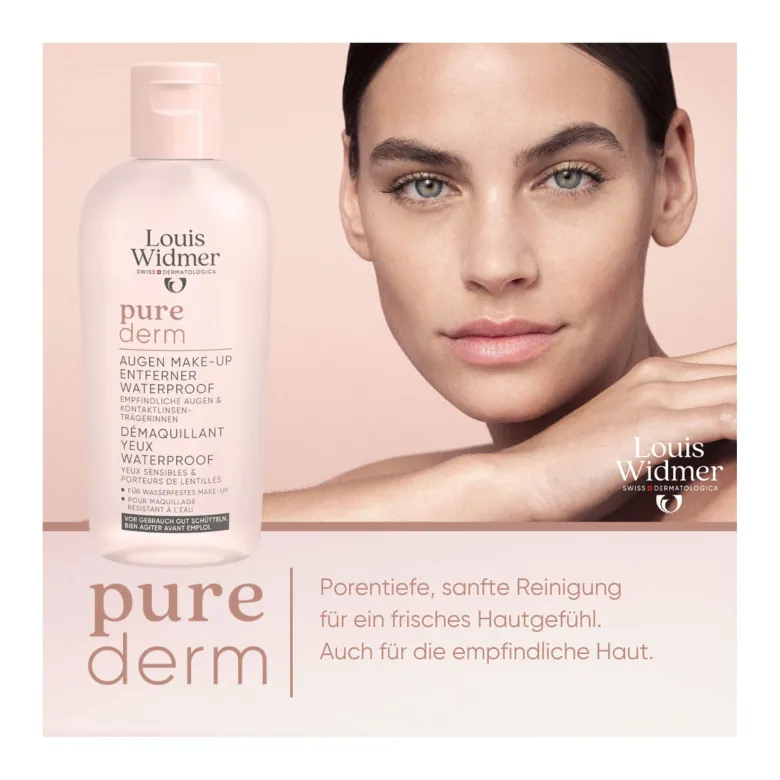 Louis Widmer purederm Augen-Make-up-Entferner wasserfest o.p, 100 ml