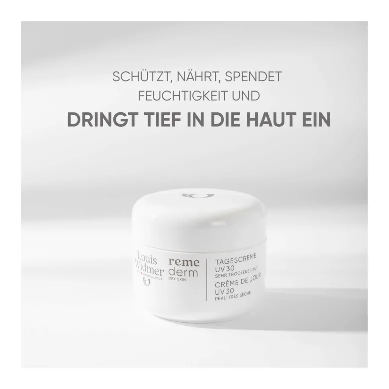 Louis Widmer remederm Tagescreme UV 30 unparfümiert, 50 ml