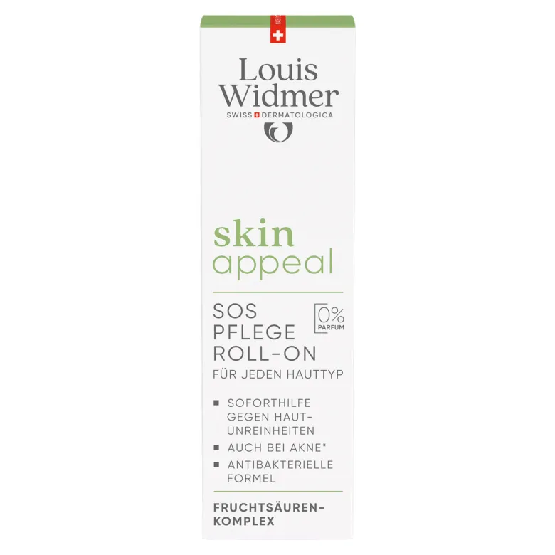 Louis Widmer skinappeal SOS Pflege Roll-on unparfümiert, 10 ml