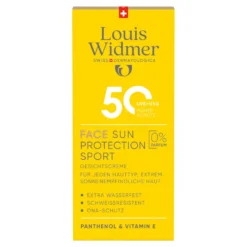 Louis Widmer Sun Protection Sport 50+ unparfümiert, 50 ml