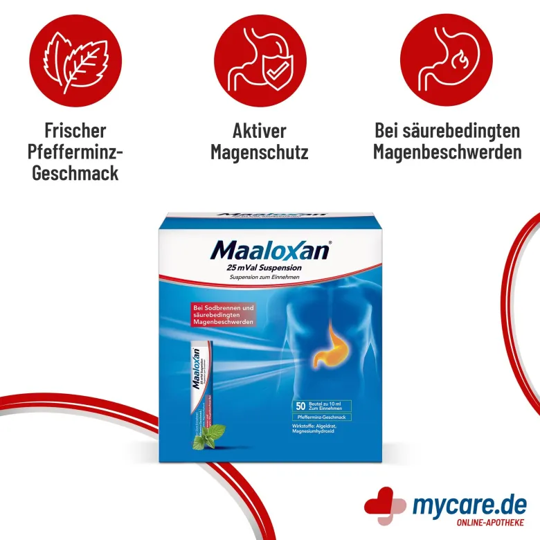 Maaloxan 25 mVal Suspension, 50X10 ml