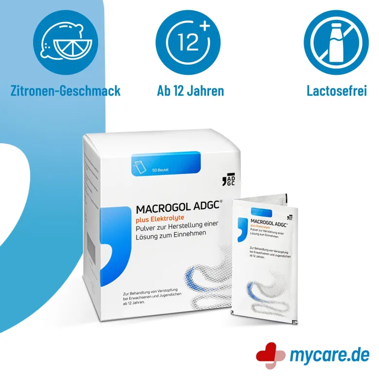 Macrogol Adgc plus Elektrolyte Pulver, 50 St