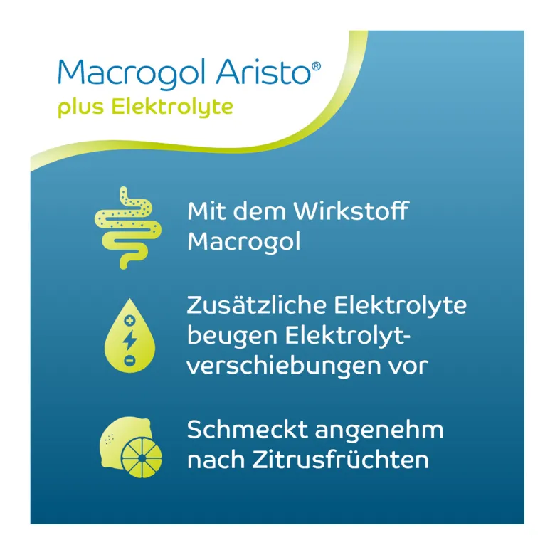 Macrogol Aristo plus Elektrolyte 13,72 g Pulver, 10 St
