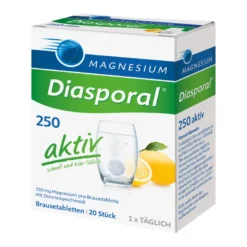 Magnesium Diasporal 250 aktiv Brausetabletten, 20 St
