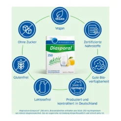 Magnesium Diasporal 250 aktiv Brausetabletten, 20 St