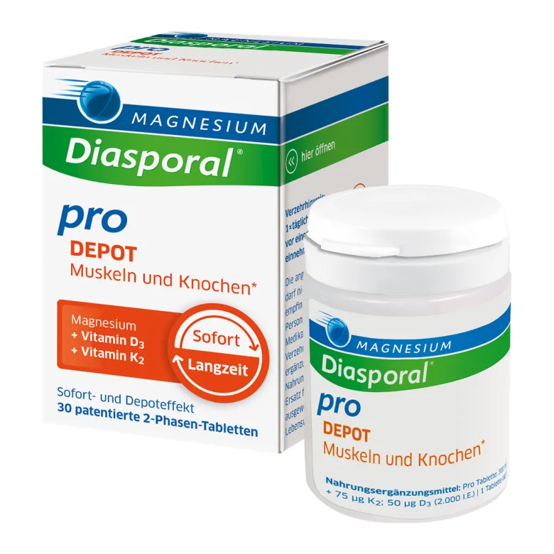 Magnesium-Diasporal pro DEPOT-Tabletten Muskeln und Knochen, 30 St