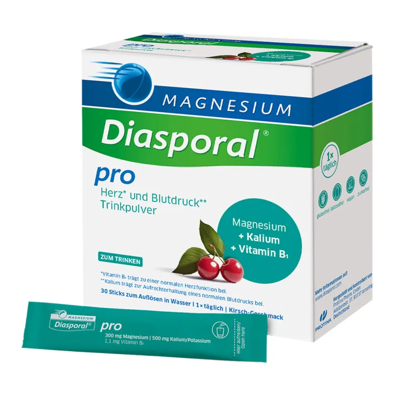 Magnesium-Diasporal Pro Herz und Blutdruck Trinkpulver, 30 St