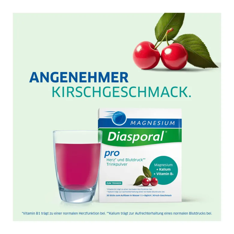Magnesium-Diasporal Pro Herz und Blutdruck Trinkpulver, 30 St
