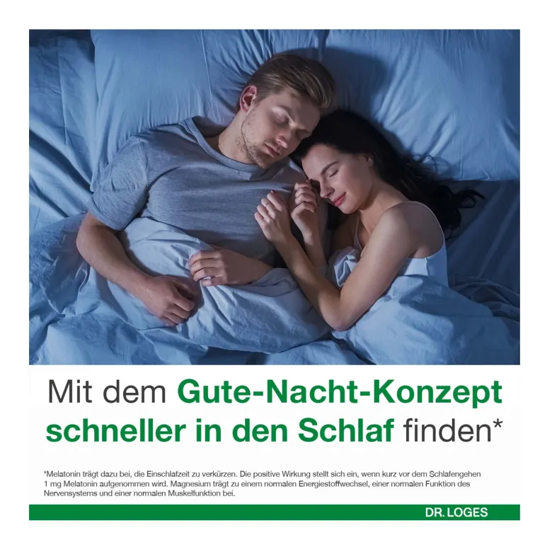 Magnesium-Loges Gute Nacht mit Melatonin, 30 St