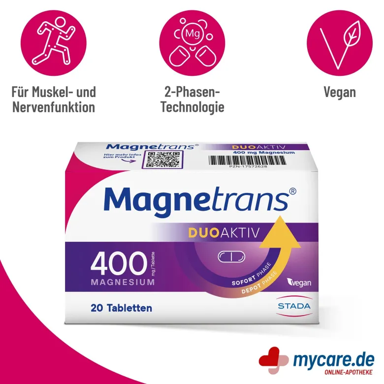 Magnetrans Duoaktiv 400 mg Tabletten, 20 St