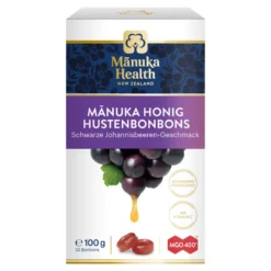 Manuka Health MGO 400+ Lutschbonbons Schwarze Johannisbeere, 100 g