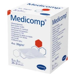 Medicomp Kompressen 5x5 cm steril 4-lagig, 25X2 St